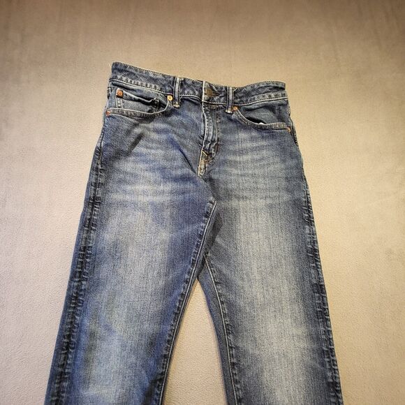 American Eagle Mens 28x29 Athletic Straight Air Flex Distressed Denim Jeans - Picture 2 of 10